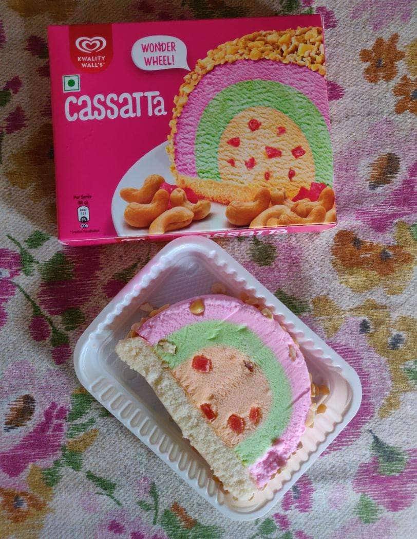 Kwality Walls Cassatta Cake Ice Cream🍨65g / 125ml | Ingredients, Taste,  Price | Cassatta Ice Cream😋 - YouTube