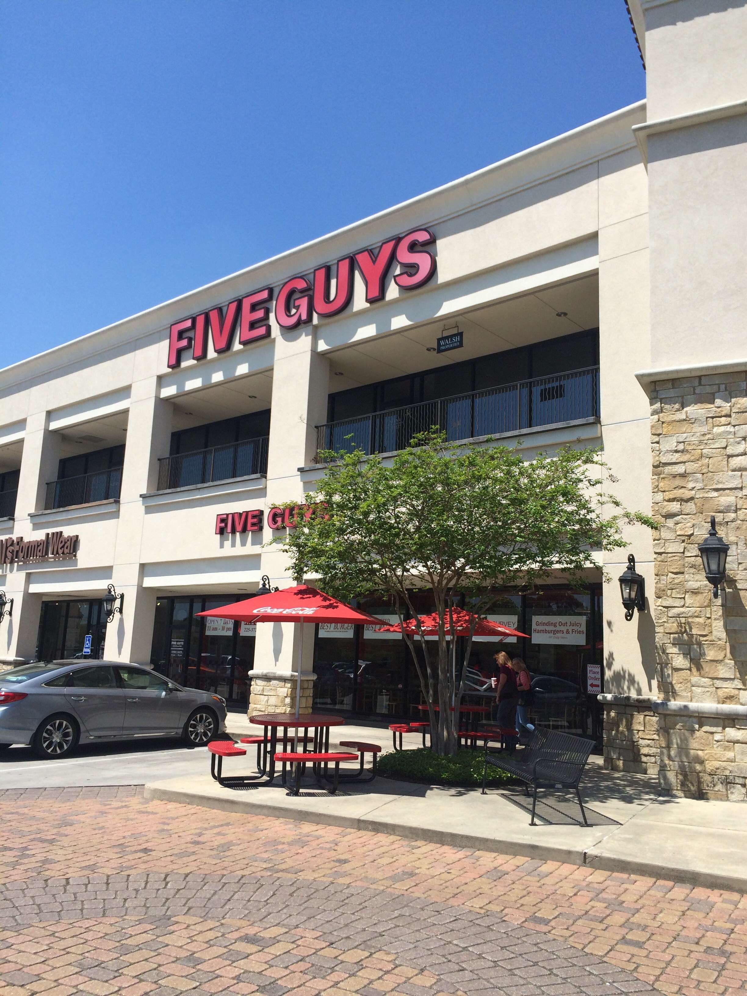 Menu of Five Guys Burgers and Fries, Corporate/Jefferson, Baton Rouge