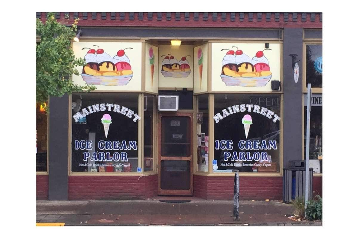 Main Street Ice Cream Parlor Menu