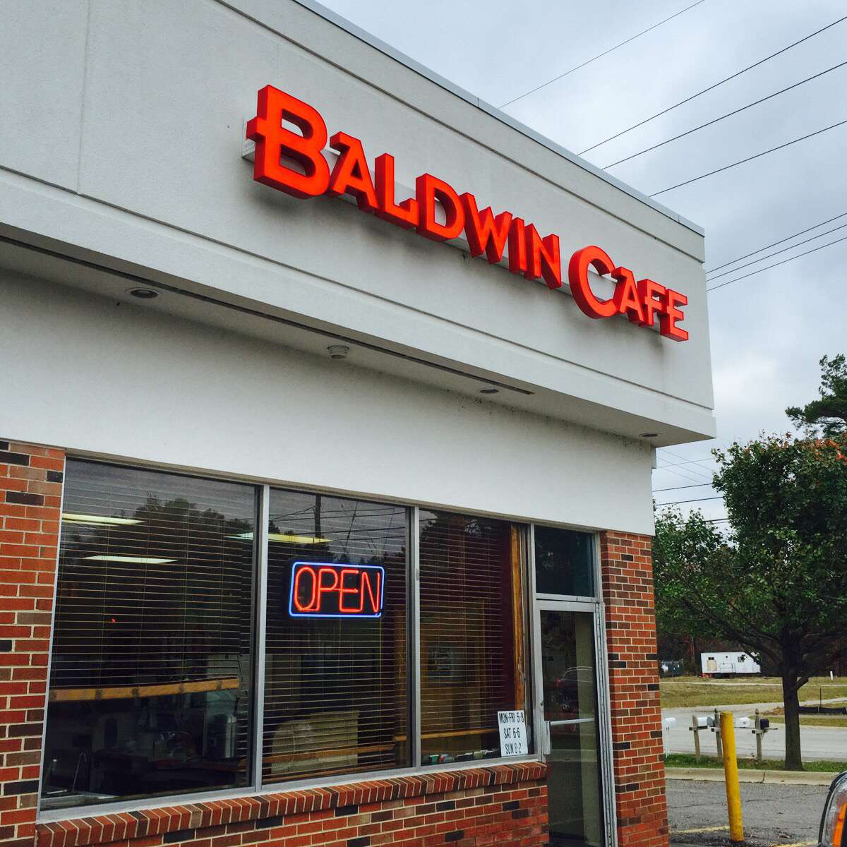 Menu of Baldwin Cafe, Lake Orion, Detroit