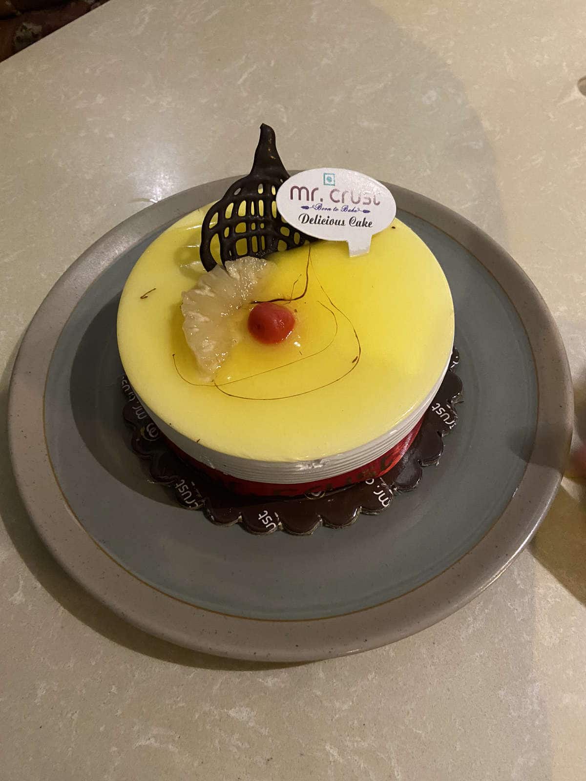 vanilla flavour cake - Picture of Mr. Crust, New Delhi - Tripadvisor