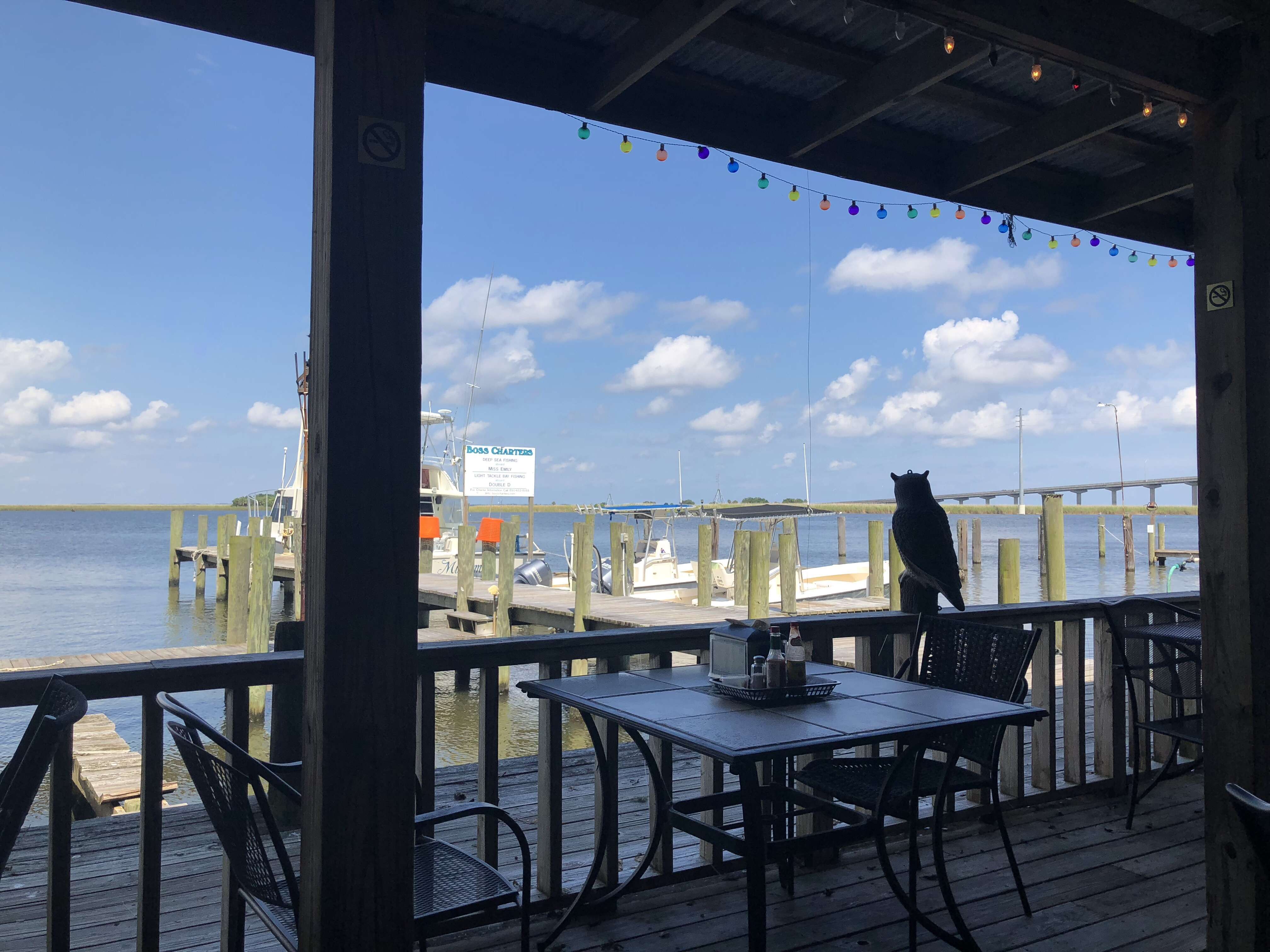 Menu of Boss Oyster, Apalachicola, Apalachicola