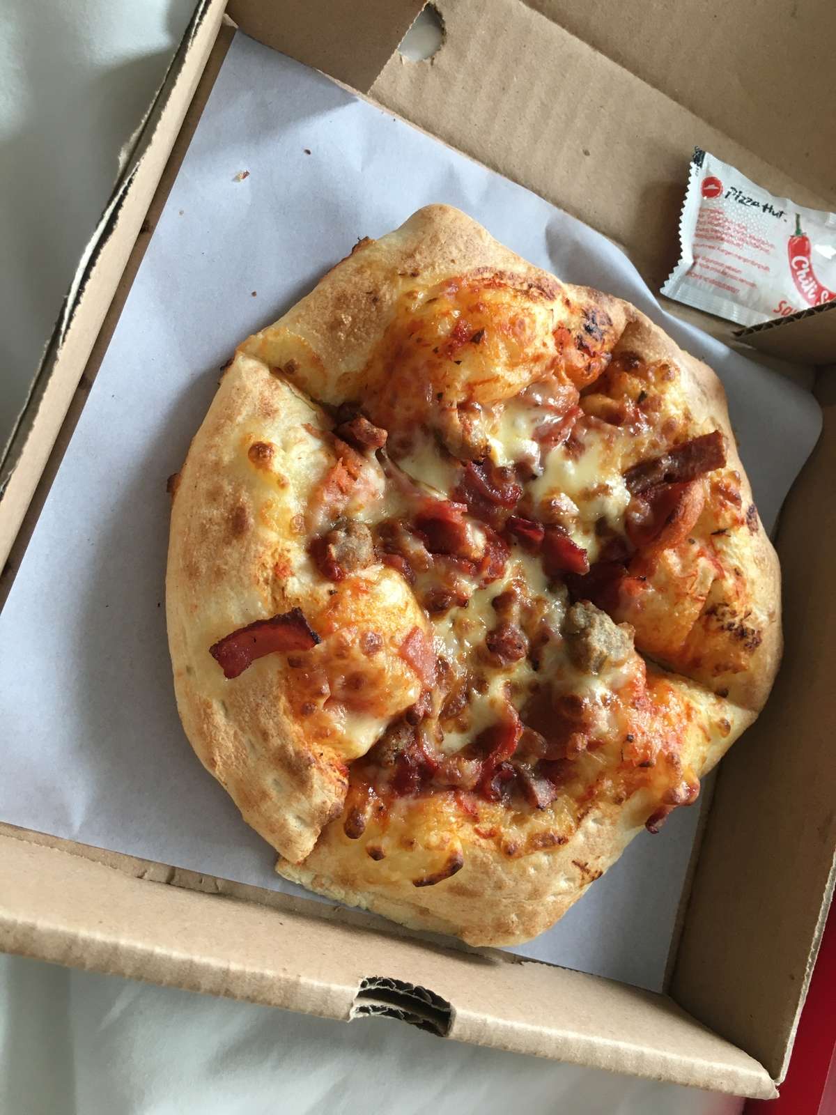 Cheesy galore personal pan Pizza Hut
