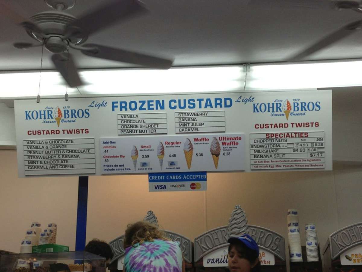 Kohr Brothers Frozen Custard, Virginia Beach, Hampton Roads Zomato