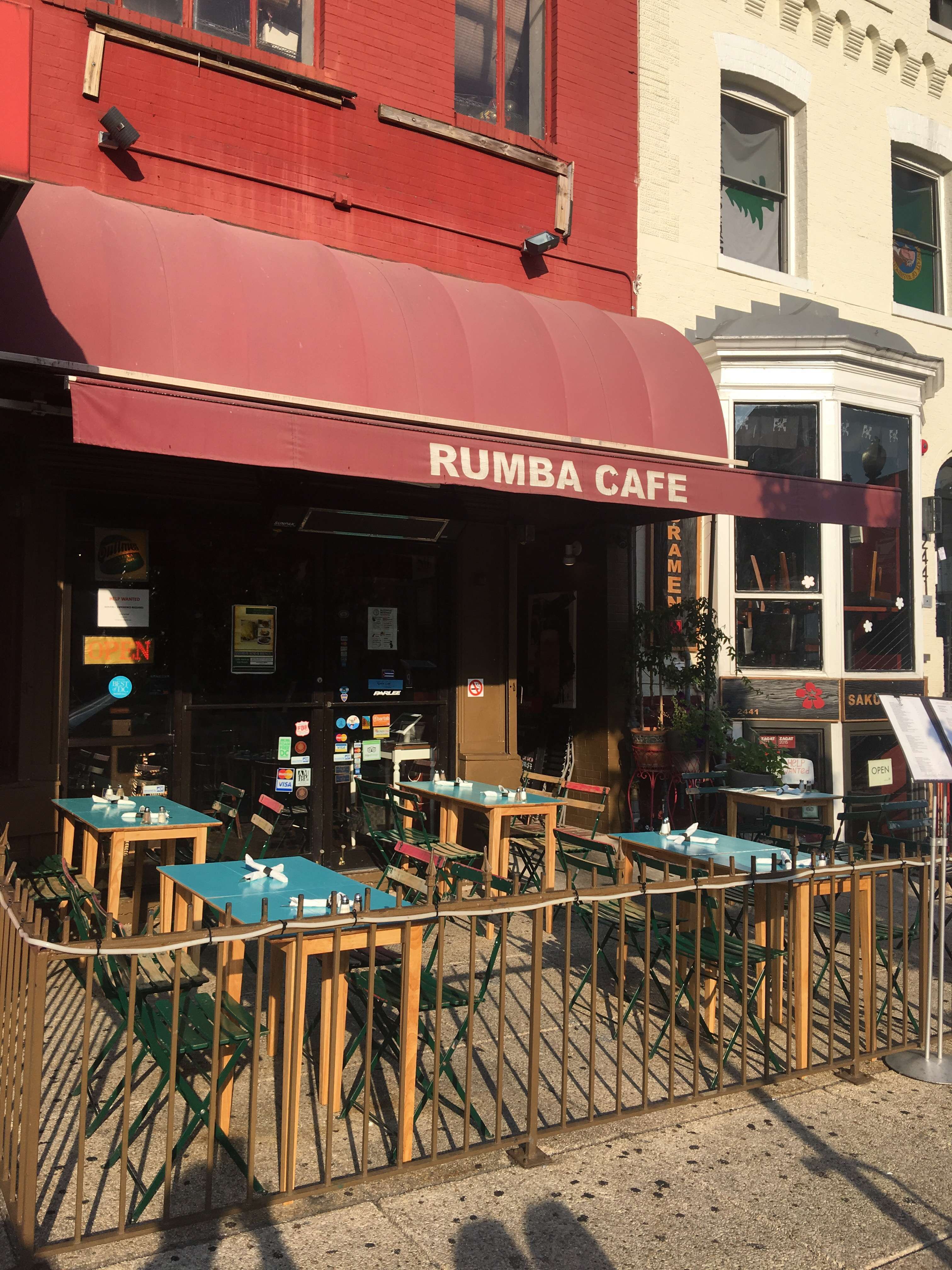 Menu of Rumba Cafe, Washington, Washington DC