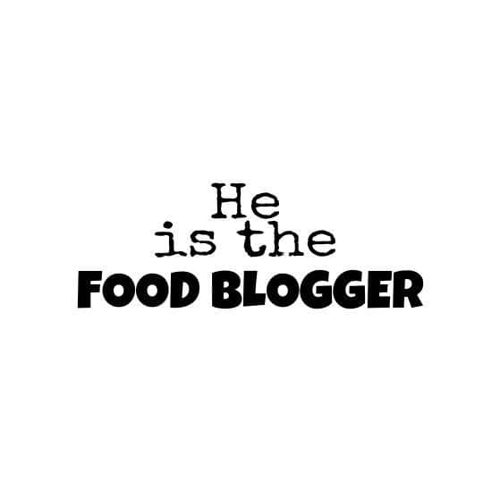 He Is The Food Blogger