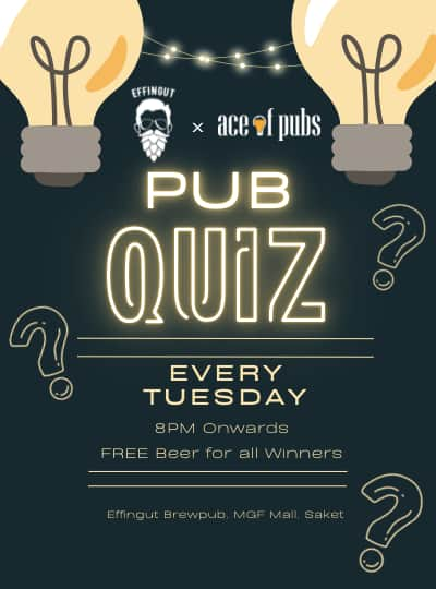 Pub Quiz Tuesday Experiences event Tickets Delhi NCR - Zomato