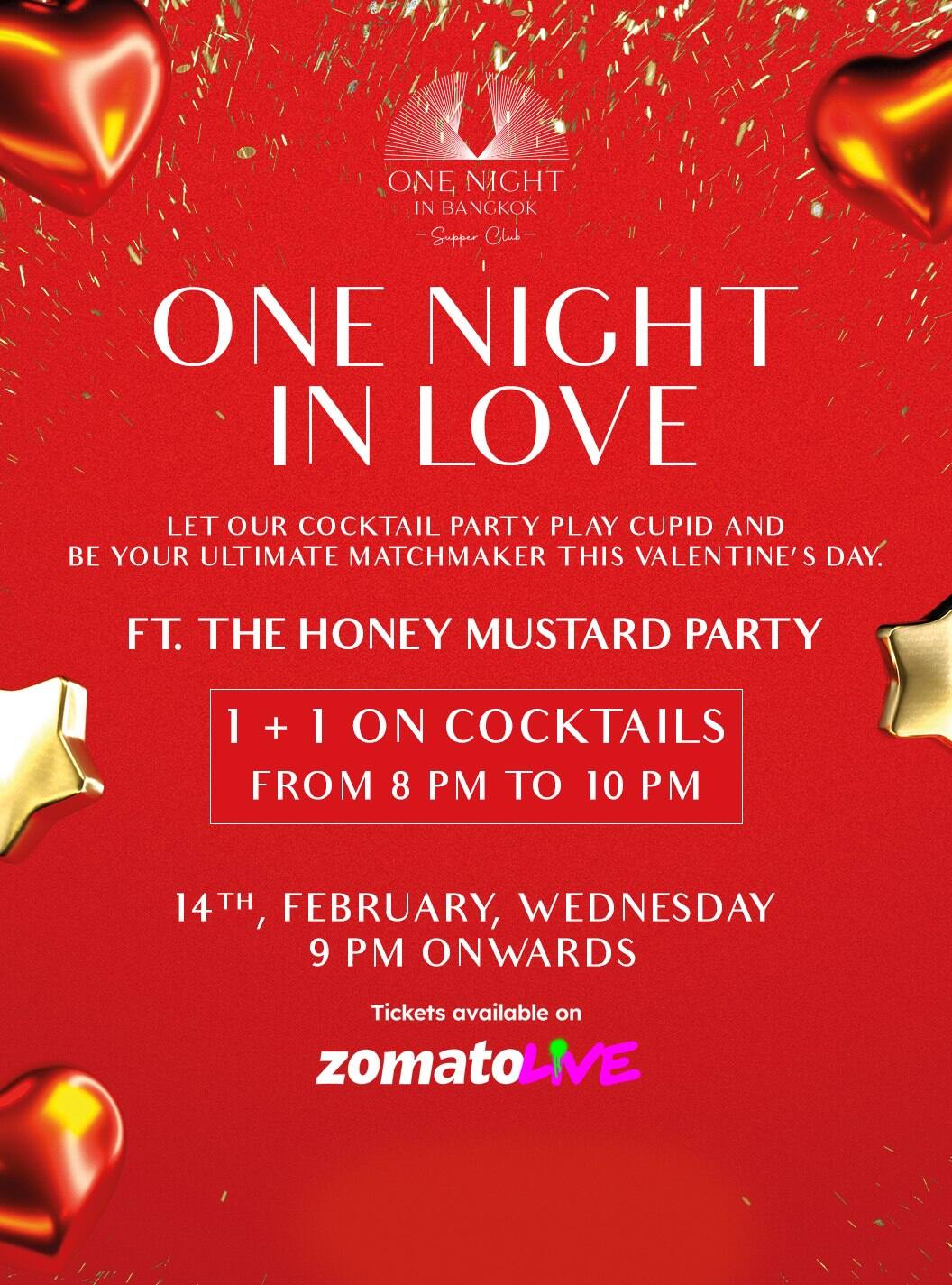 One night in love trending and music event tickets bengaluru zomato