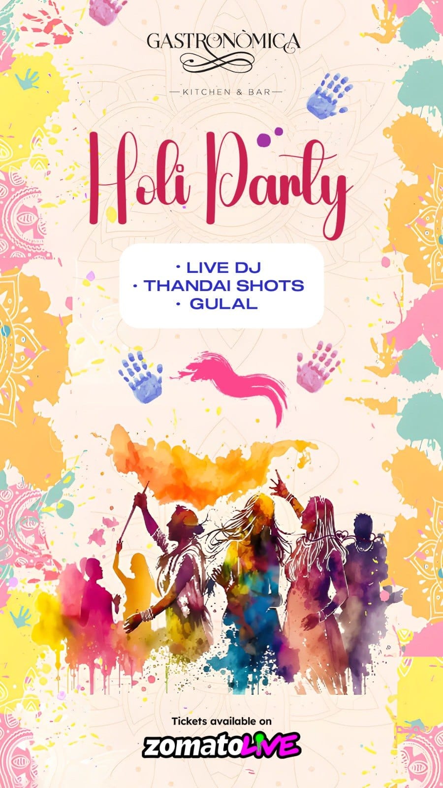 holi party ticket