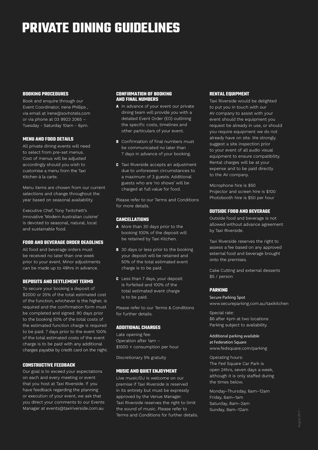 Taxi Riverside, Federation Square, CBD, Melbourne Urbanspoon/Zomato