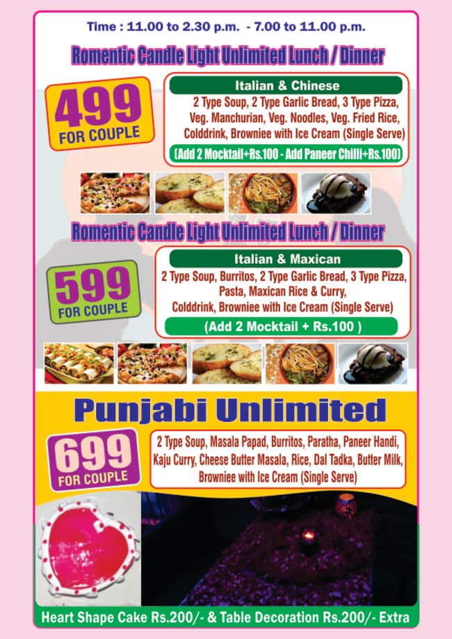 Candle Light Date N Dinner, Navrangpura, Ahmedabad Zomato