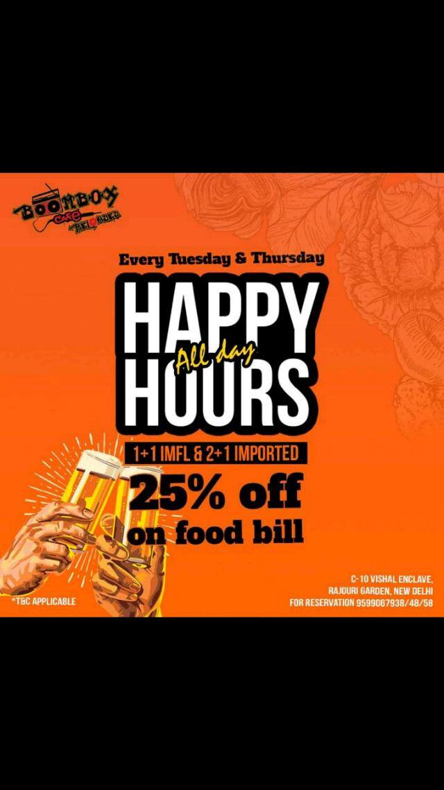 Recensioni Boombox Cafe Reloaded in zona Rajouri Garden a New Delhi Zomato